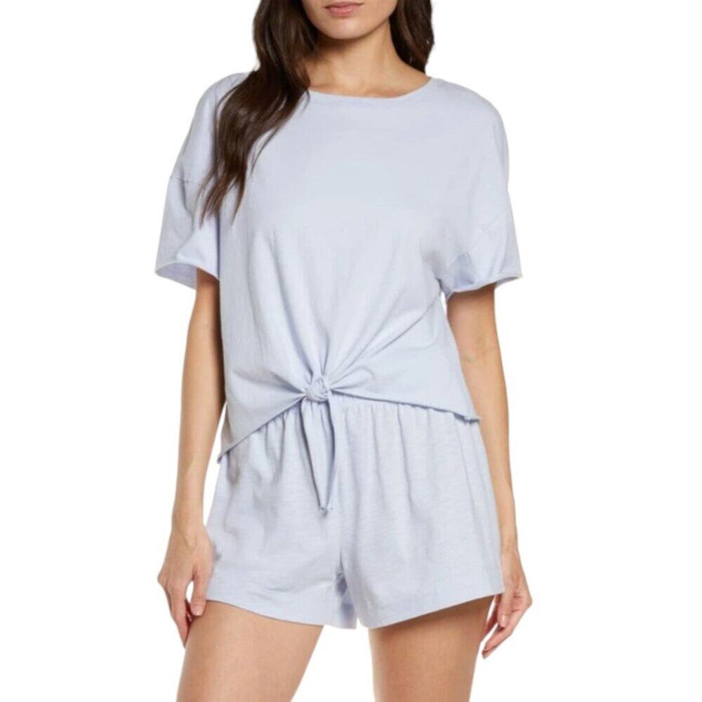 Honeydew Intimates Off The Grid Knit Tie T-shirt Capri Blue Size Medium NWOT